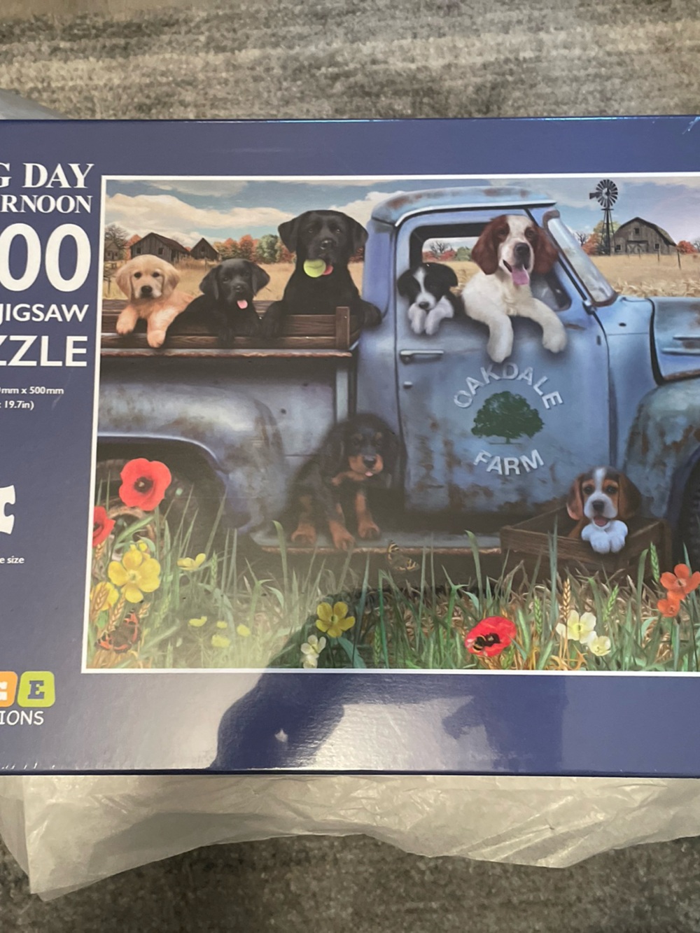 Dog Day Afternoon 1000 Piece Puzzle Board Game Puppies Lovers~Brand New